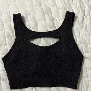 lululemon bra/tank, size 8, black/gray